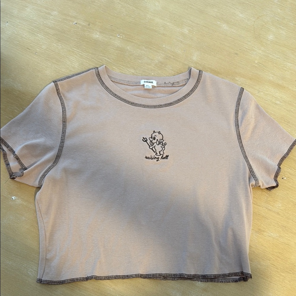 Garage Graphic Crop Top
